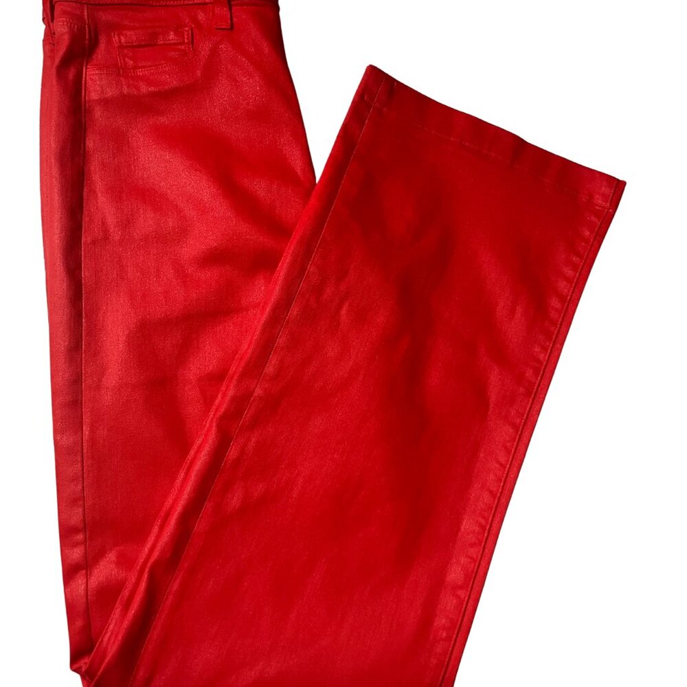 L'AGENCE Red High-Rise Straight Leg Jeans – Size 27 - Picture 7 of 10